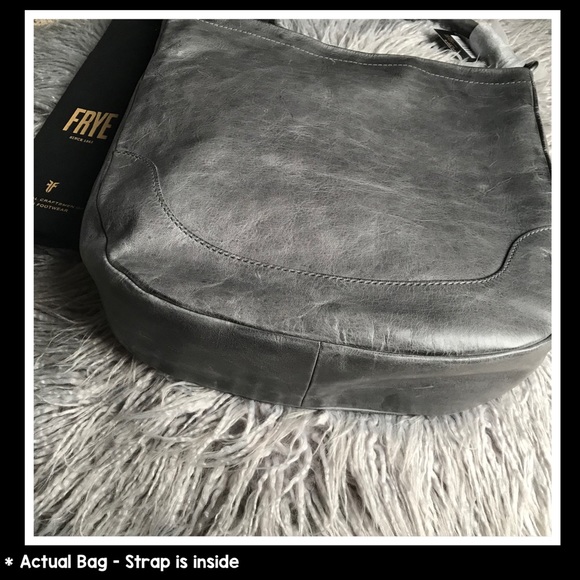 Frye Company Melissa Hobo Bag Purse Carbon Gray - Picture 8 of 9